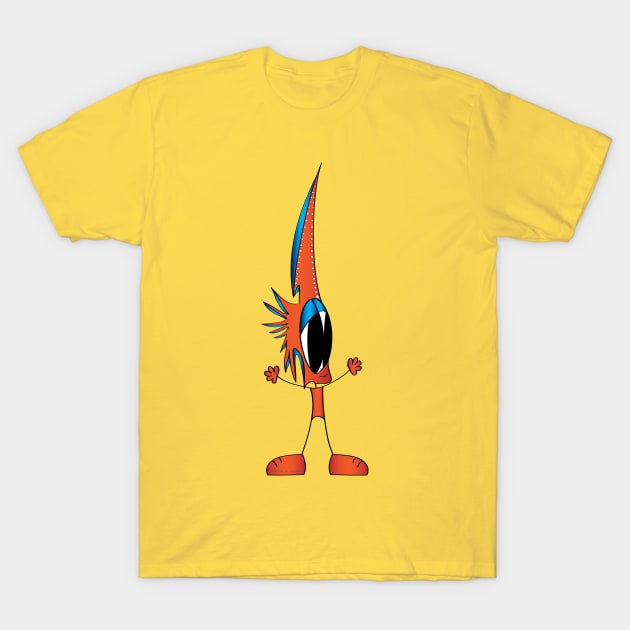 Funny Cartoon Character T-Shirt by Patrick's Cartoons